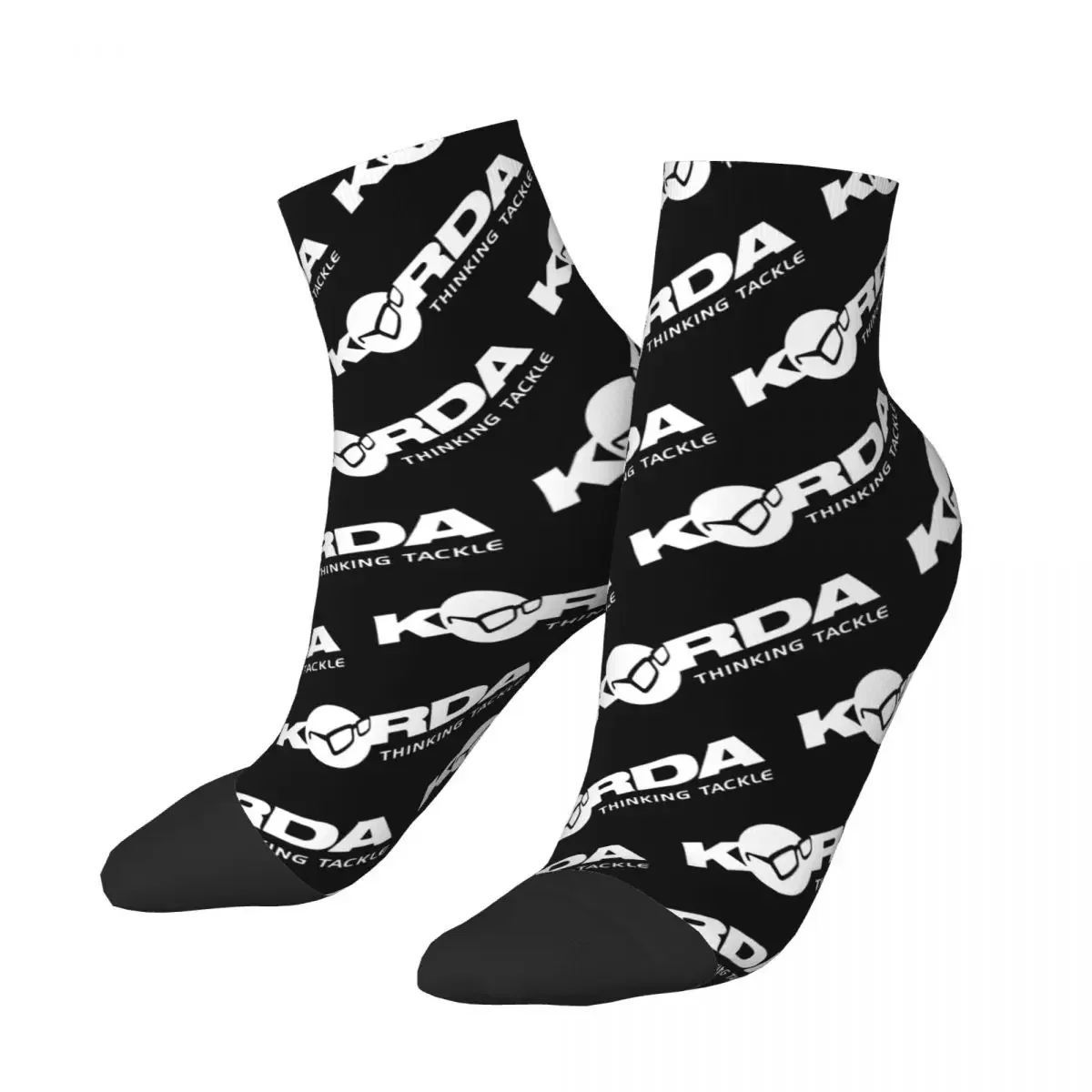 Korda Fishing Logo Men Women Crew Socks Unisex Funny Fish Carp Fisherman Gift Spring Summer Autumn Winter Dress Socks