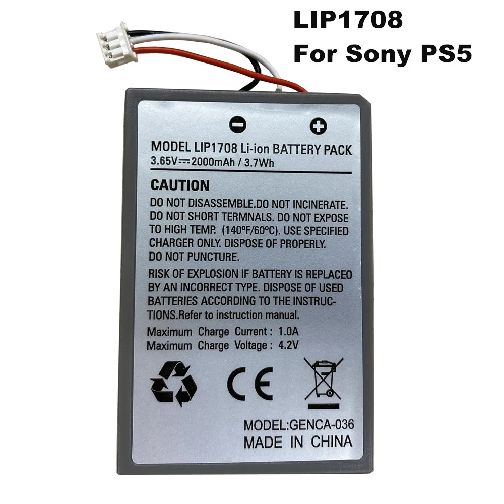 New PS5 Edge Controller Battery BAGP1001 for SONY PS5 DualSense Edge 1800mAh; LIP1708 Battery for PS5 Playstation 5 2000mAh