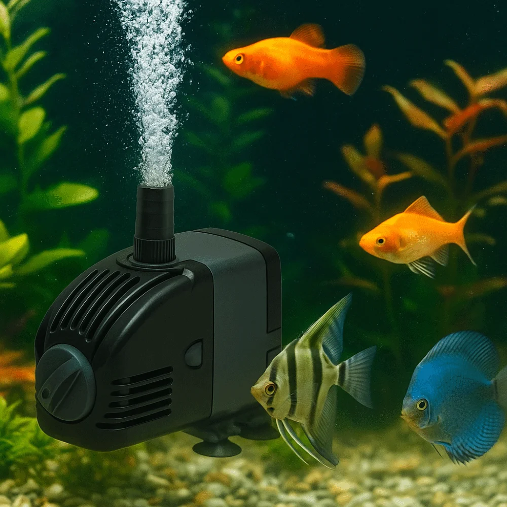 

6/14/24w Aquarium Water Pumps Submersible with Suction Cups Filter Pump Ultra-Quiet Adjustable Flow Fish Pond Pump Fish Pond