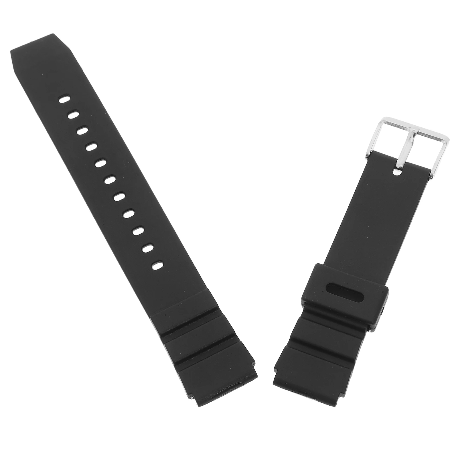 

Waterproof Silicone Watch Band for Most Watches 18mm Strap Diving Oil Resistant Smooth Texture Seamless Welding High Quality