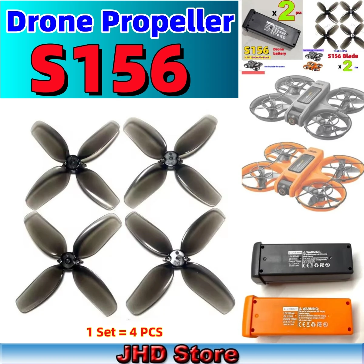 JHD для S156 RC Drone Запчасти Пропеллер Квадрокоптер X226 Защитные рамы для лезвий S156 Лопасти Аксессуары Запчасти
