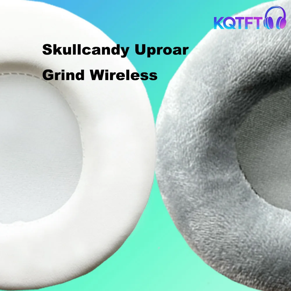 Almohadillas de Repuesto para Auriculares Inalámbricos Skullcandy Uproar Grind, Cojín de Cuero, Funda de Terciopelo para Auriculares