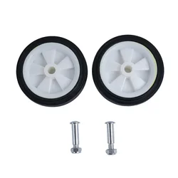 Accesorios para compresor de aire, ruedas de plástico con ruedas de 5 pulgadas y 6 pulgadas, absorción de impacto, antideslizante, silenciosa, para bombas, máquina sin aceite, 2 uds.