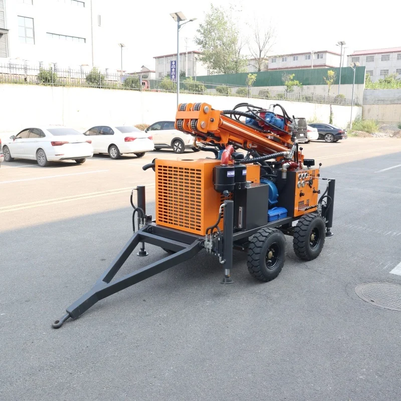 Customized Mobile Crawler Boring Machine 200M Hydraulic Rotary Efficient Reliable Steadfast Deep Water Well Drilling Machine
