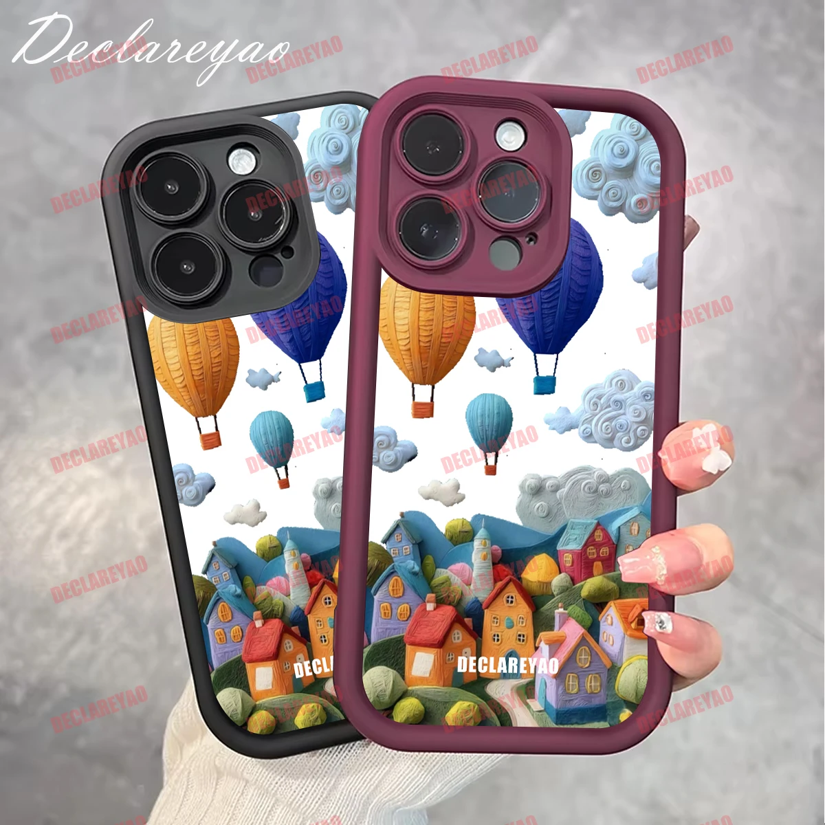 DECLAREYAO حافظة رفيعة من مادة البولي يوريثان الحراري الناعمة لهاتف سامسونج جالاكسي الترا S23 FE Plus S24 مقاومة للصدمات #5