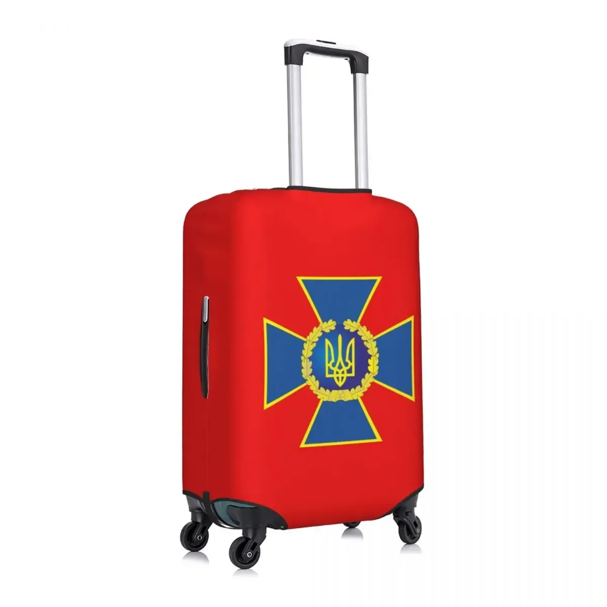 Custom Security Service Of  Logo Luggage Cover Protector Ukrainian Trident Cross Travel Suitcase Covers for 18-32 Inch