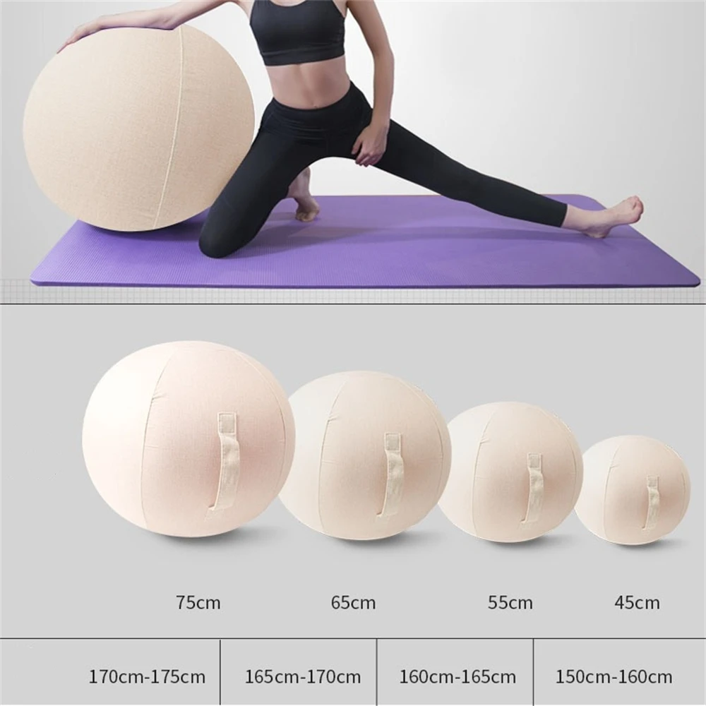 Yoga Ball Cover, Pilates Fitness Sports Exercise, Explosion-proof and Dirt-proof, 55CM 65CM 75CM (Excluding Balls), THANKSLEE