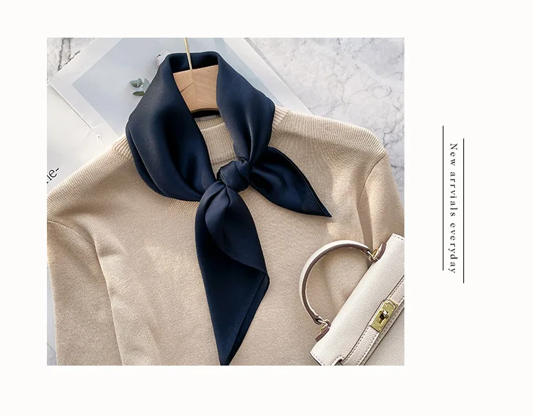 Mode echte Seide Schal Frauen Schals Wraps für Damen Halstuch Foulard Schals Pashmina weiblichen Schal Hijab Bandana – Detail 8