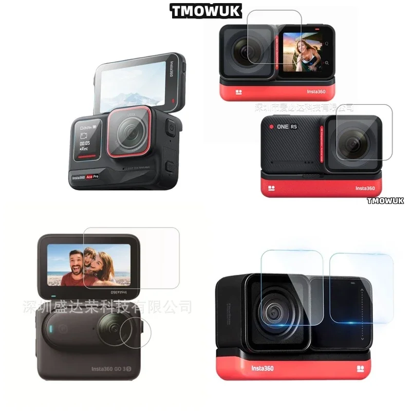 

Shock - Absorbing Hard Tempered Glass Screen + TPU Lens Film For Insta360 ACE Pro AcePro 2