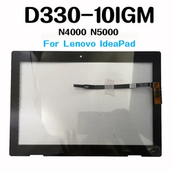 Lenovo IdeaPad 터치 및 LCD 어셈블리 디지타이저 센서 교체, D330, N5000, N4000, D330-10IGM, 81H3009BSA, 10.1 인치