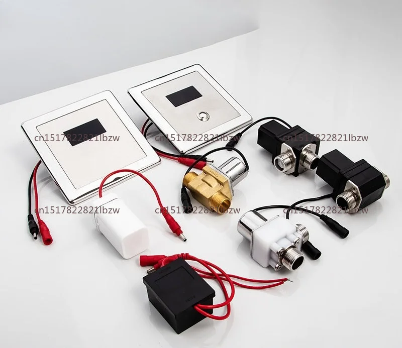 Concealed urinal induction flusher, automatic urine pocket induction solenoid valve 6v12v induction panel accessories
