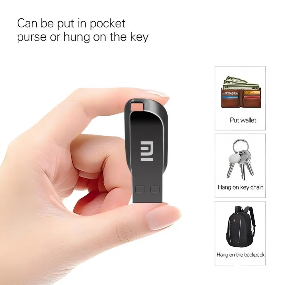 Xiaomi 2TB USB Flash Drive 1TB High Speed Pen Drive 512GB Memory Stick 128gb USB 3.1 Metal Pendrive 256GB Flash U Disk Gift Key