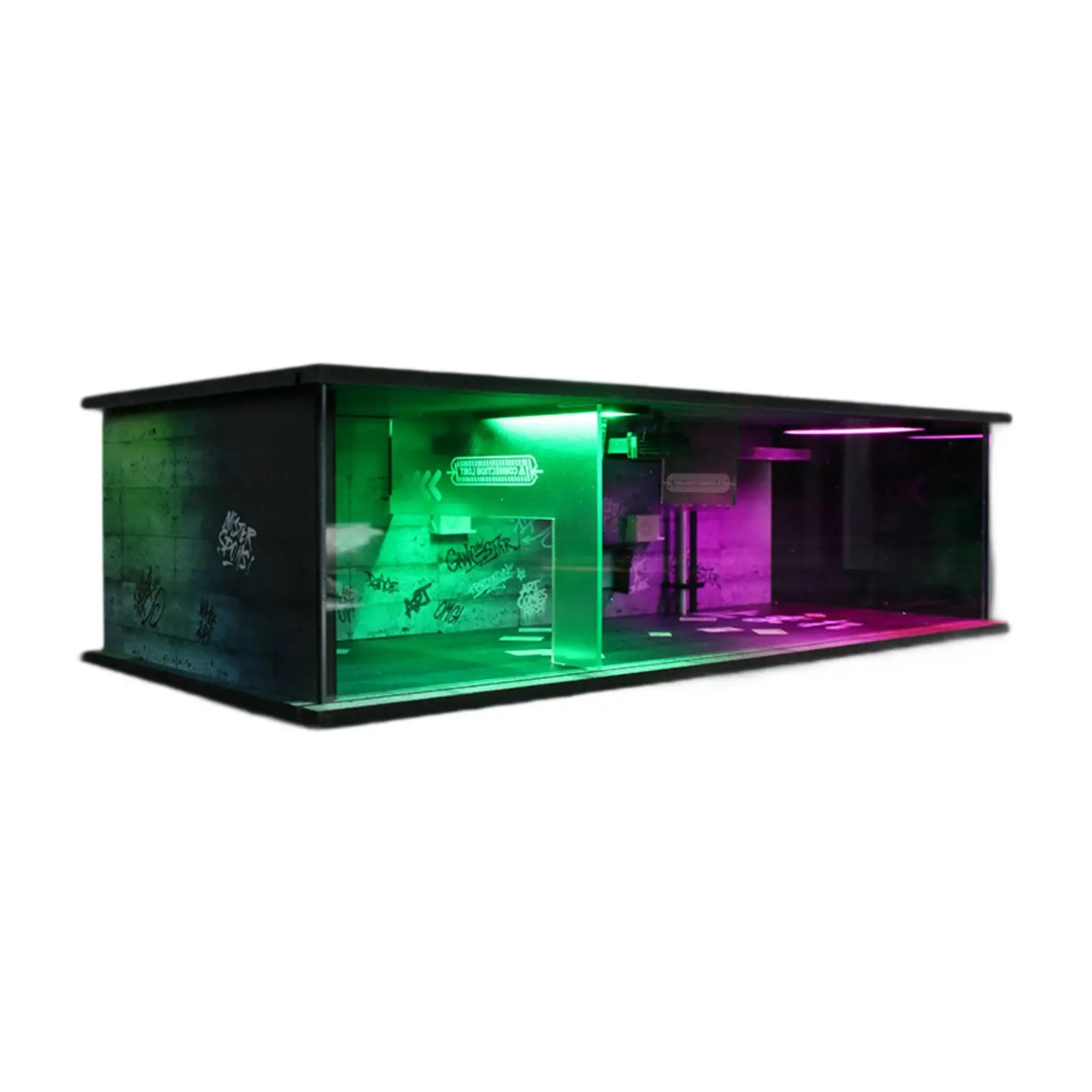 

Масштаб 1:64 Модель автомобиля Шоу Чехол Контейнер Фон Коллекционная защита