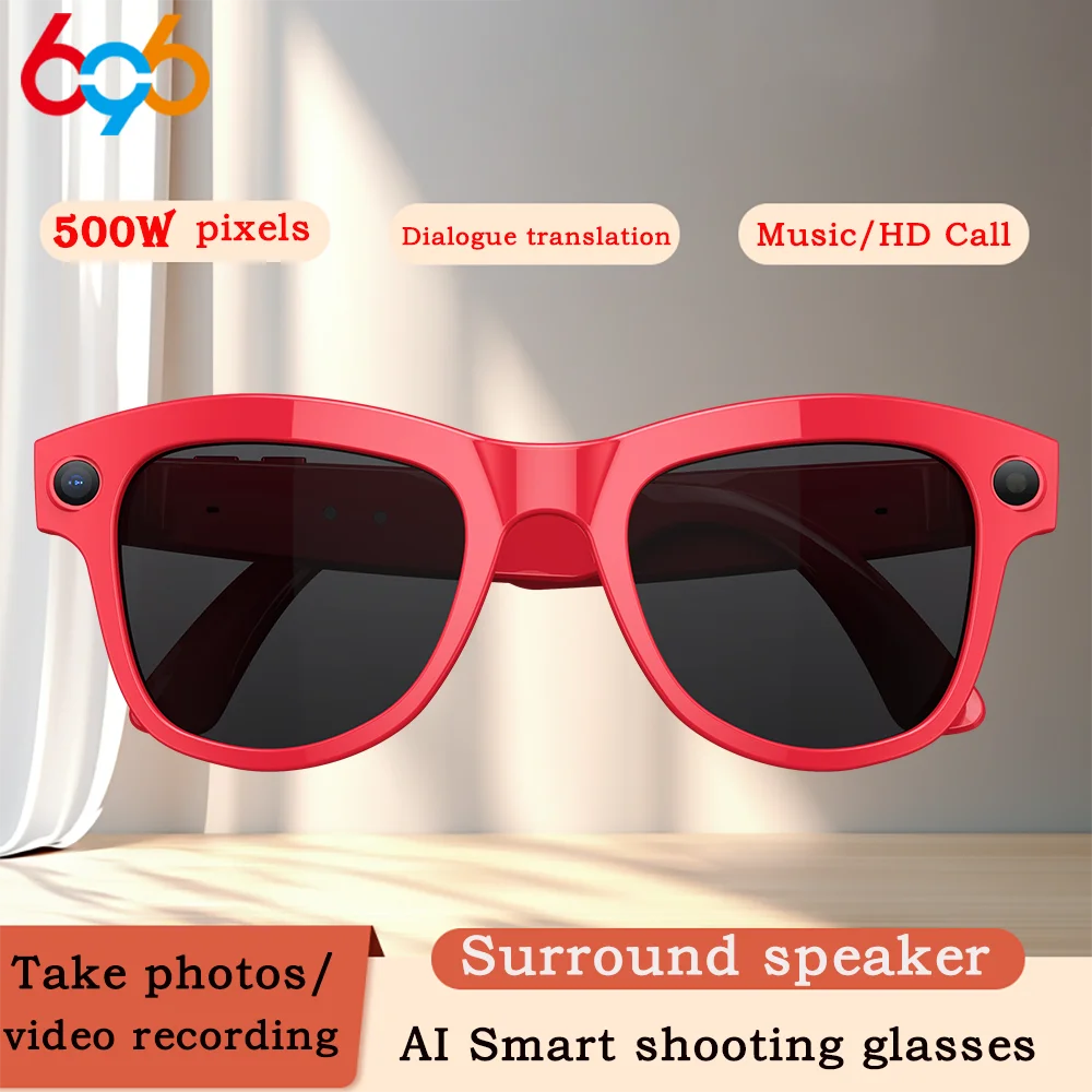 

Smart Glasses Built-In HD Camera Blue Tooth Call Voice Assistant Dialogue Translation Music Playing Video Record Sunglasses