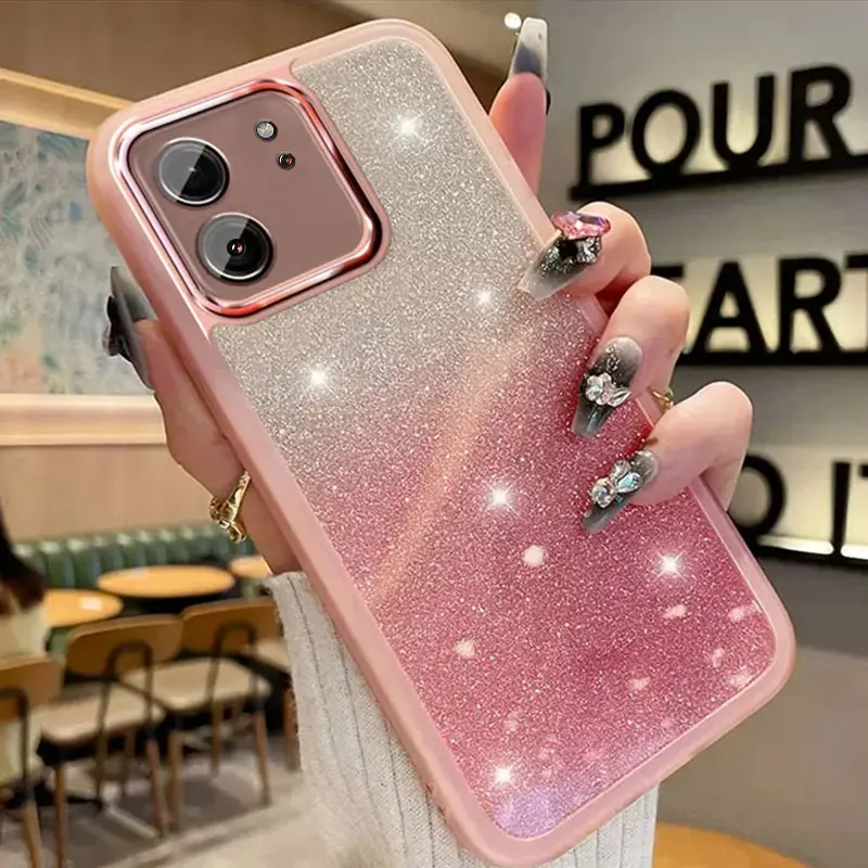 Xiaomi 13T Case,Luxury Glitter Lens Protection Phone Case For Xiaomi 13T Pro 5G 12T 11T Pro 13 12 Mi 11 Lite 5G NE Case 13TPro