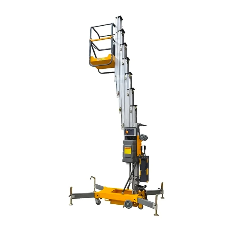 

Lightweight Aluminum Alloy Lift 4m 8m 12m Single Mast One Man Lift Vertical Mast Lift Platform