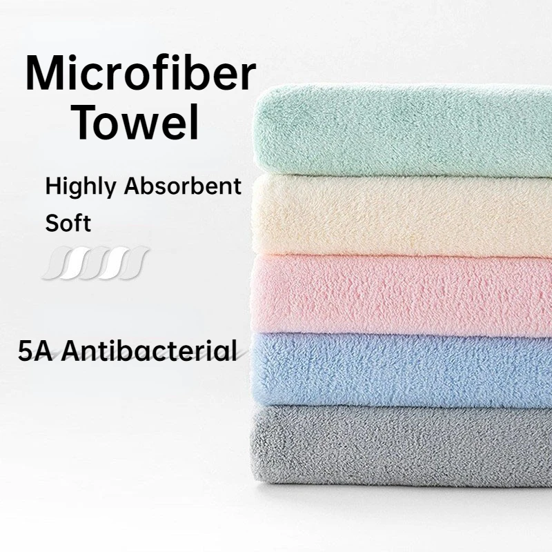 10PCS/5PCS Microfiber Towel Premium Bath Towel Set Lightweight and Highly Absorbent Quick Drying Soft Face Hair Towel 타월