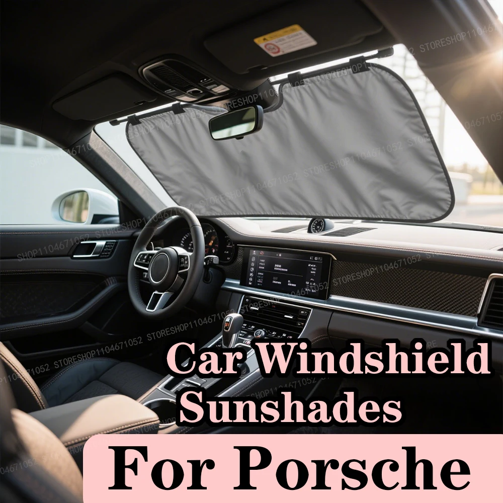 

Multi Purpose Convenient Foldable Car Windshield Sunshades Interior Protechor Accessorie Part Auto Parasol For Porsche