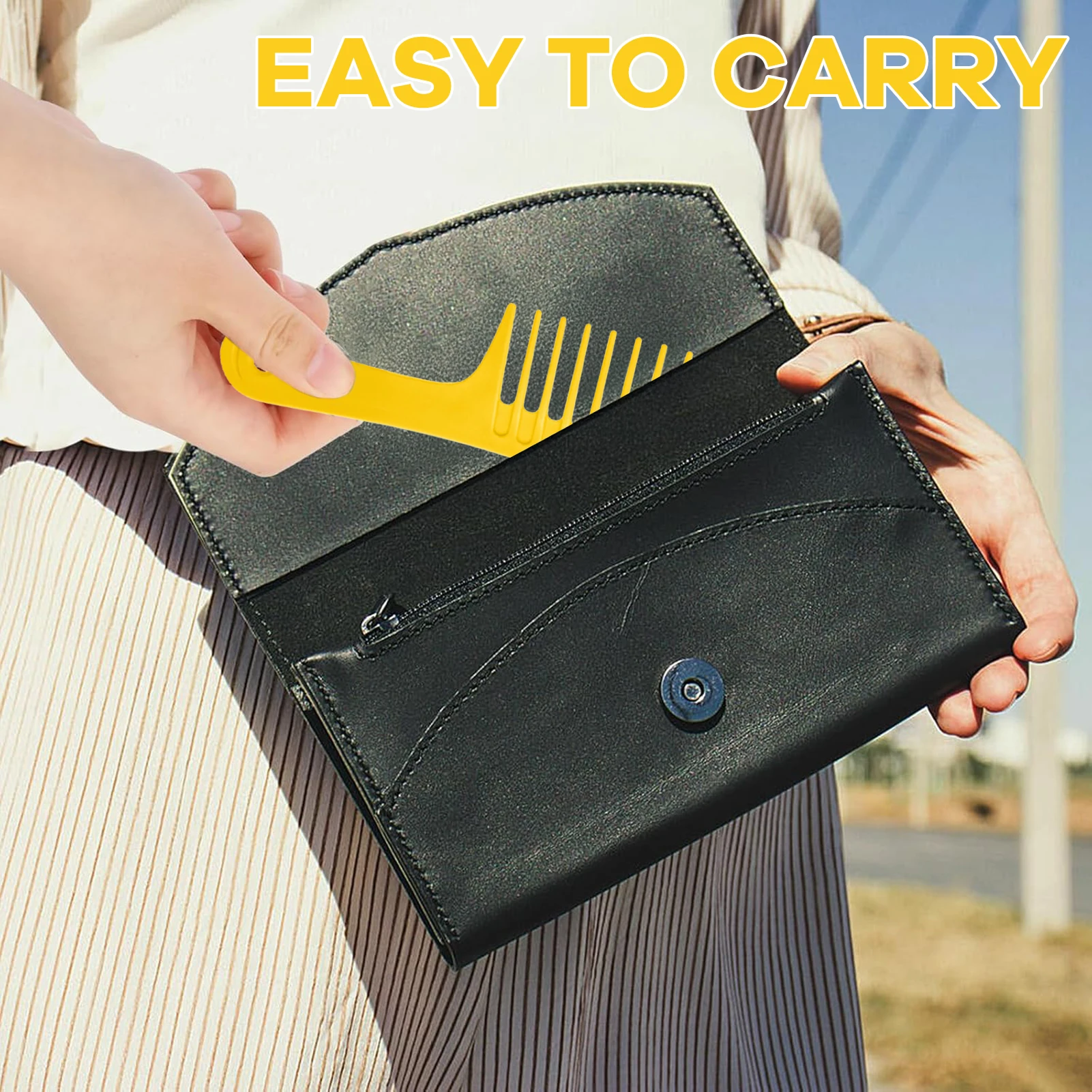 Breiter Zahn-Kamm aus Kunststoff für lockiges Haar für dickes, gewelltes Haar, Entwirrungs-Styling-Werkzeug, antistatisch, nass und trocken, Kamm für Friseurwerkzeuge