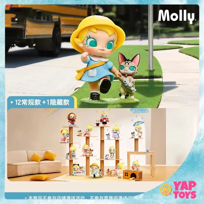 

Original Popmart Baby Molly & Baby Tabby Series Figure Blind Box Trendy Toys Creative Doll Action Figure Ornaments Gifts