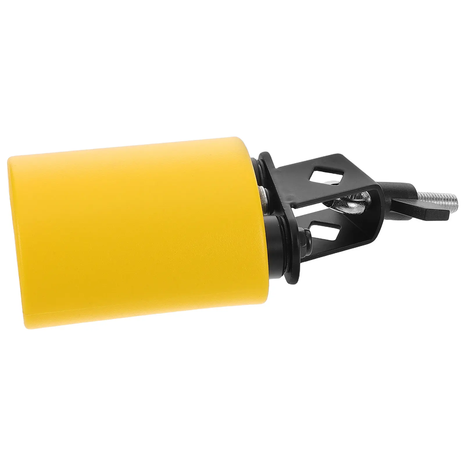 

Yellow Professional Metal Cowbell Orff Percussion Instrument Comfortable Grip Stimulate Musical Potential Kindergarten Family