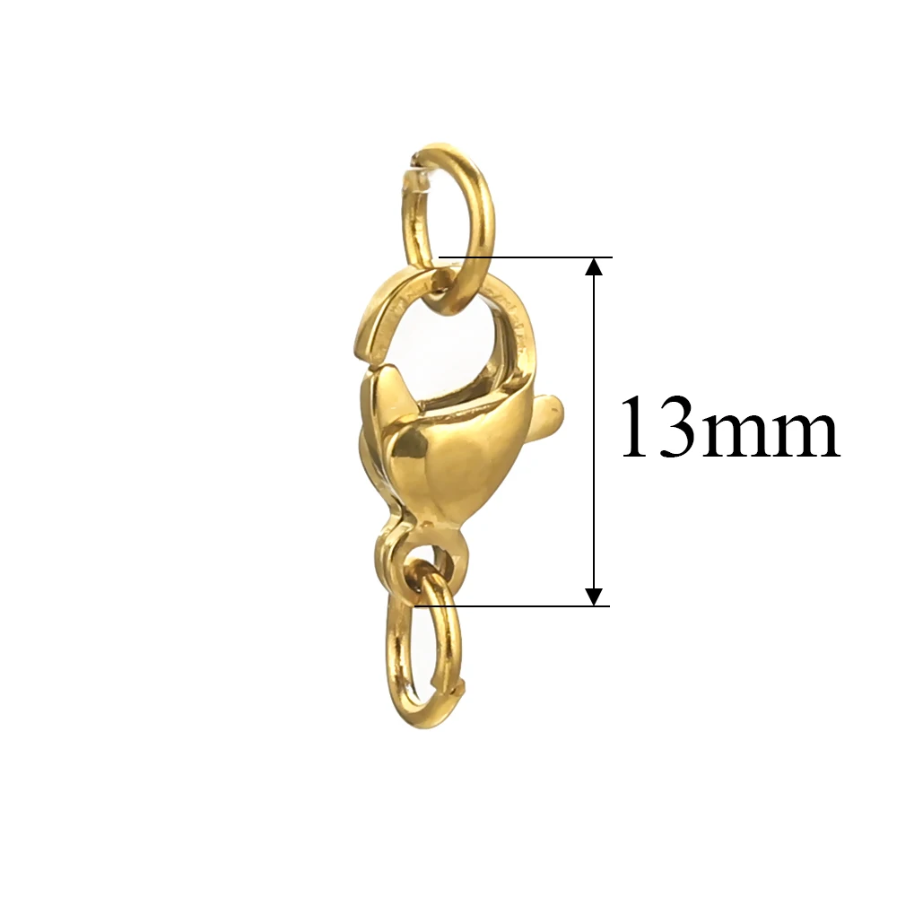 20 Stuks Rvs Kreeft Sluitingen Voor Armband Ketting, Kreeft Sluitingen Met Ringetjes Connectors Sluiting Diy Sieraden Bevindingen