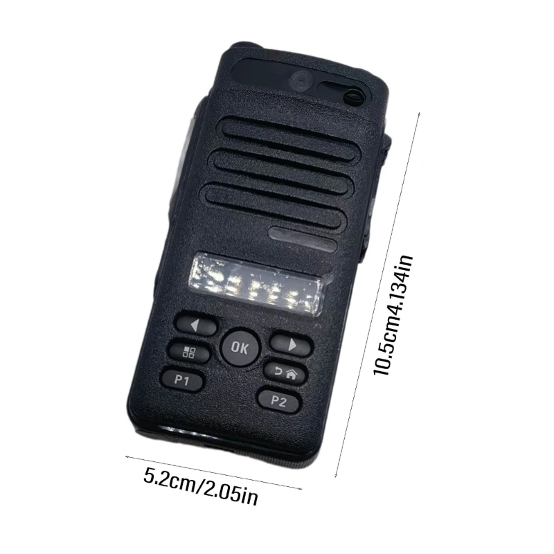 Y1UB استبدال إصلاح الإسكان غطاء قذيفة الأغماد الجبهة مع مقبض ل XPR3500e WalkieTalkie