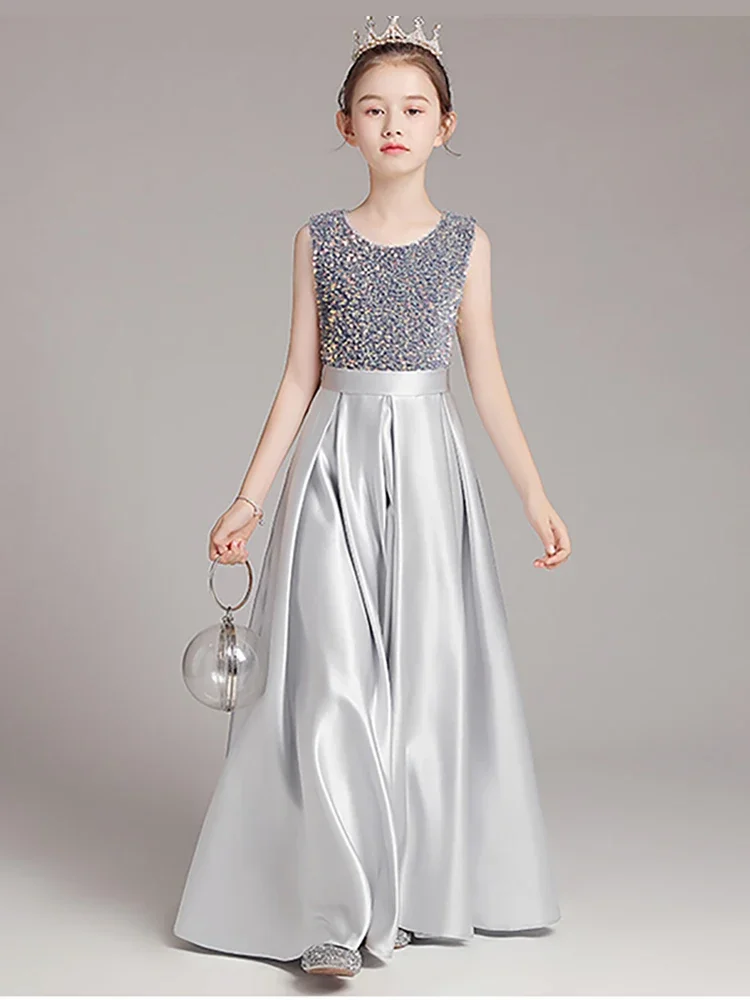 

Christmas Dress Flower Girls Dress For Birthday Formal Party Junior Concert Banquet Princess Gown Party Dress For Kids Birthday