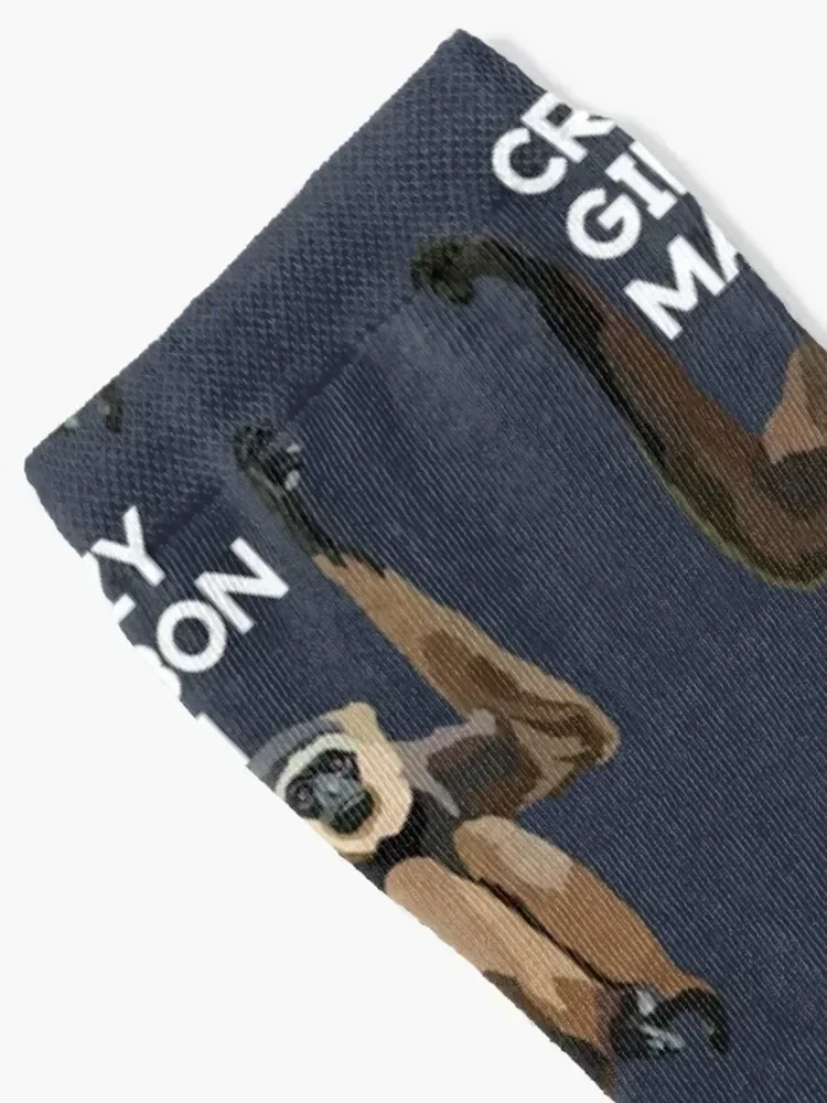 Crazy Gibbon Man Socks hip hop luxury winter gifts Non-slip Socks Men's Women's
