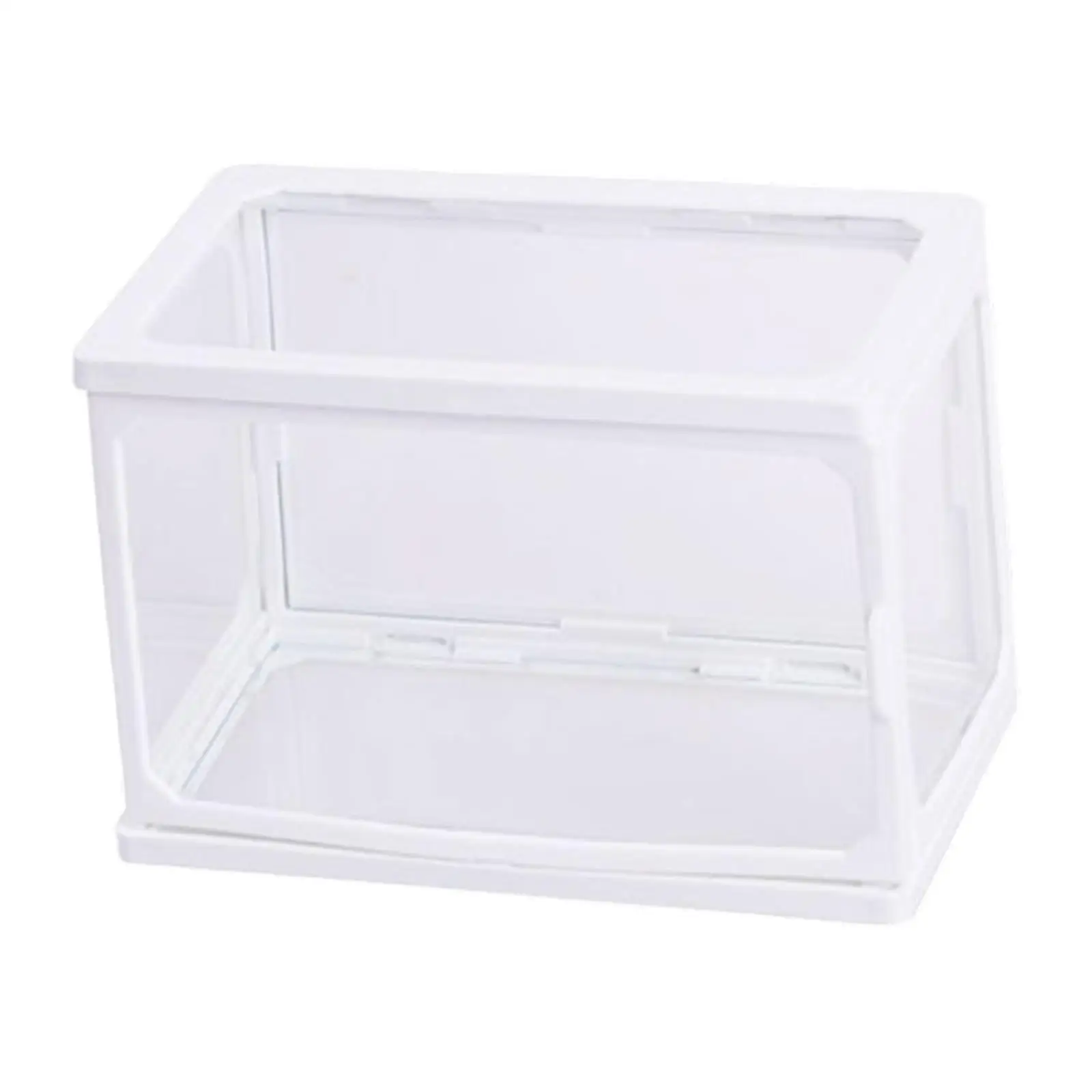 

Clear Display Case for Figures Storage Box Space Saving Storage Organizer Display Box for Doll Collectibles Mini Toys Dorm