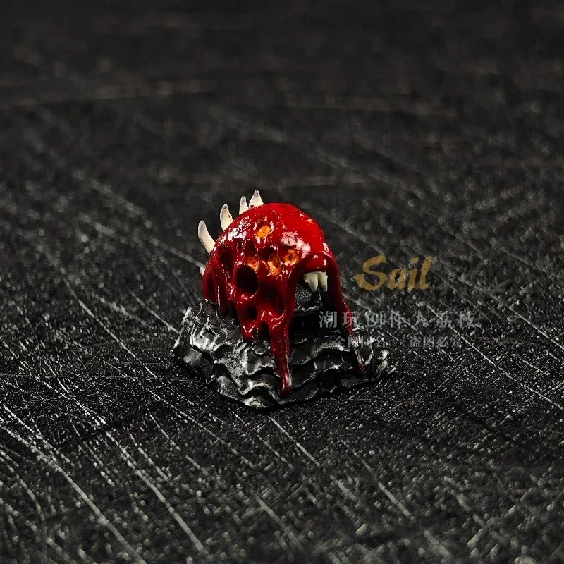 MonsterHunter Dragon Anime Artisan Point Keycaps Zinogre 3D Custom Handmade Gaming Decoration KeyCap for Mechanical Keyboard