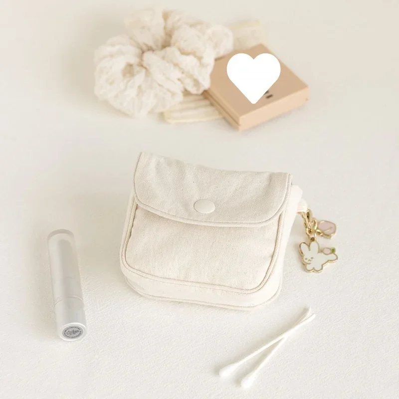 1 Piece Mini Portable Coin Purse Card Holder for Student Simplicity Solid Color Wallet Card Organizer Cute Small Lipstick Bag