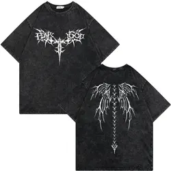 Vintage Washed Old Skeleton Gym Pump Cover T-shirts Male Oversized T Shirt Men Women Funny Fitness Workout Bodybuilding Tshirt