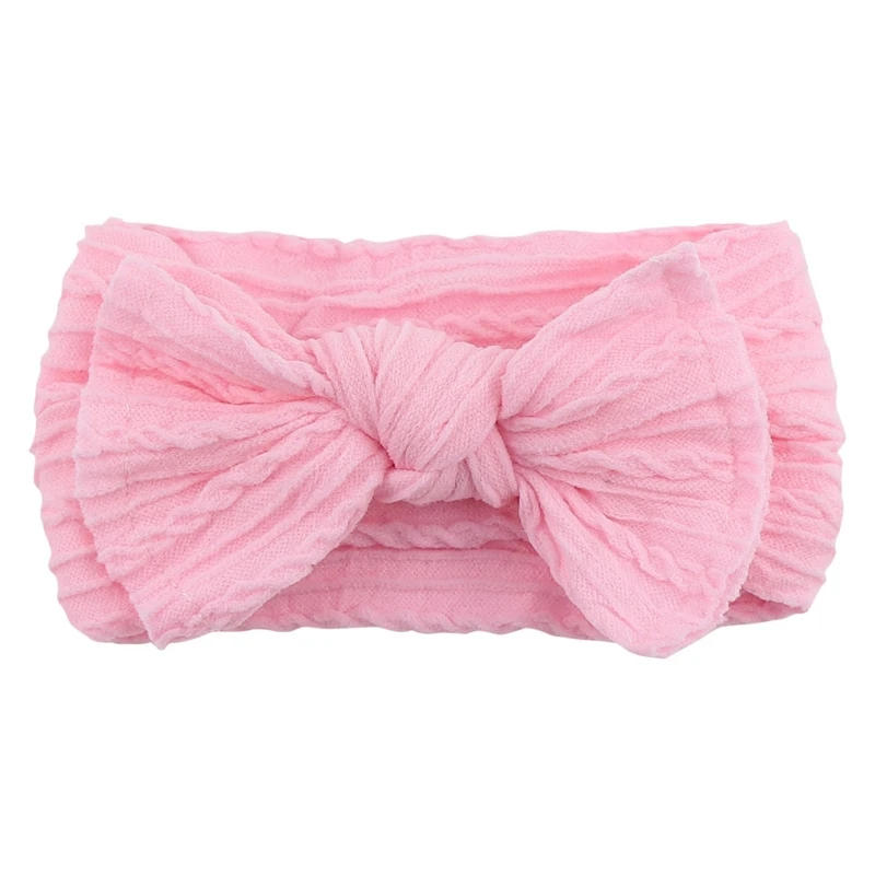 1Pc Fascia per neonato per ragazze Maglia elastica per bambini Turbante per bambini Archi in nylon morbido per bambini Neonati