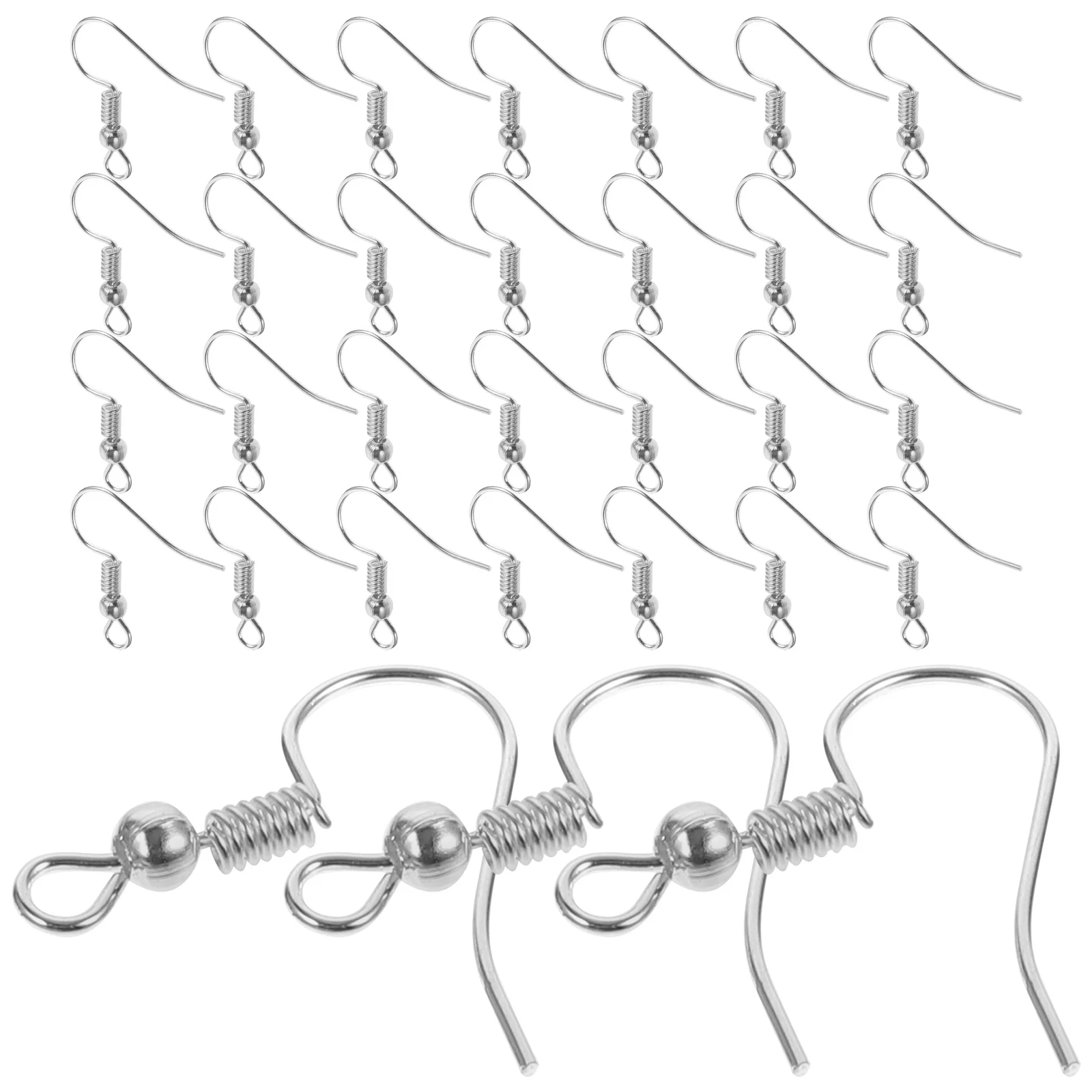 

120pcs Making Hooks Dangle Jewelry Accessories Craft Hooks Simple Metal Parts Supplies Pendant Earrings Backs Replacements