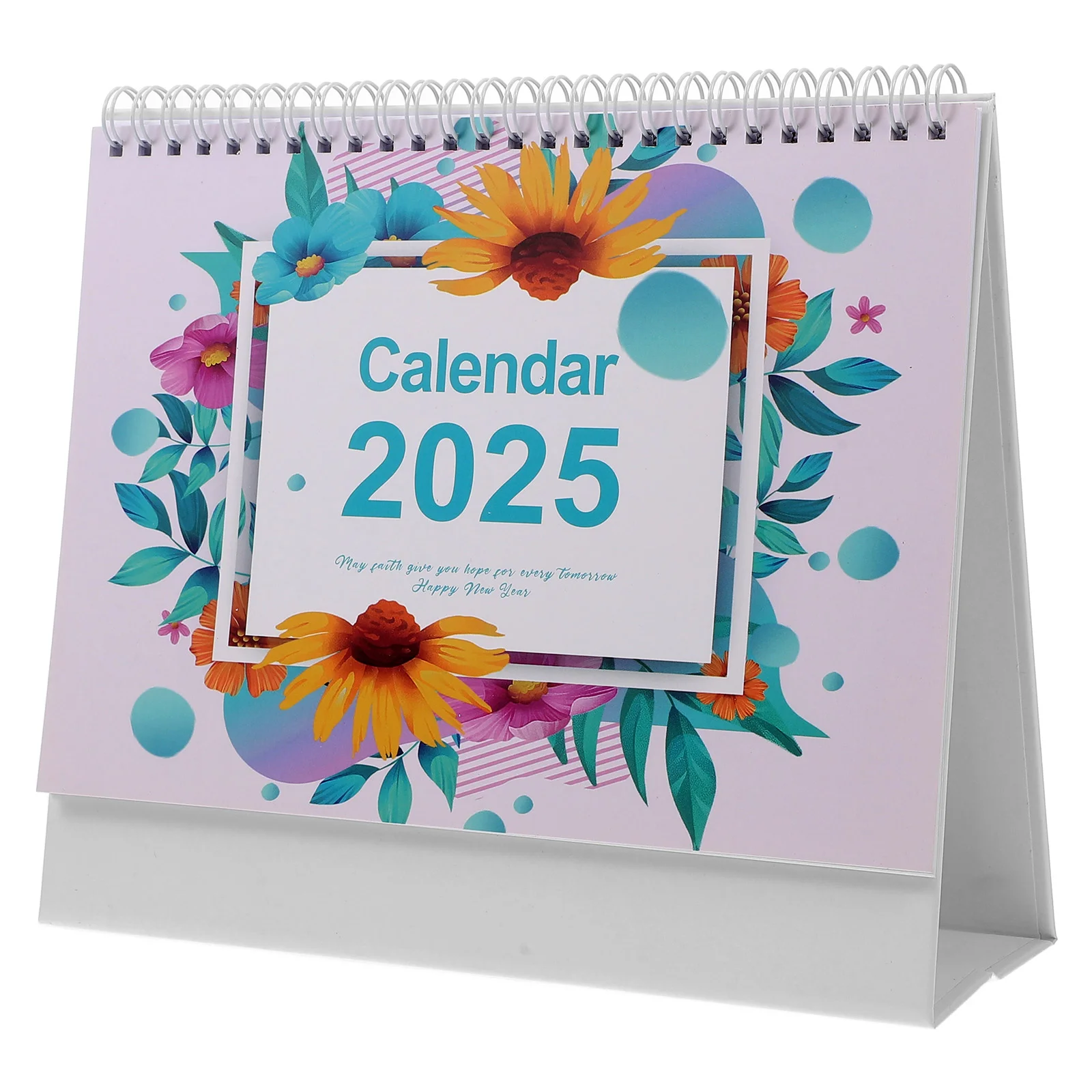 

2025 Desk Calendar Standing Flip Spiral Notepad Desktop Calendars Advent Table Large Big