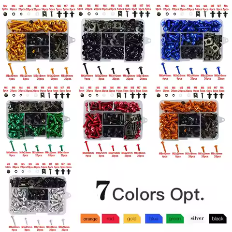 For Honda CB650R CB500R CBR600RR CBR900RR CBR929RR CBR1000RR CBR 600RR 900RR 929RR 1000RR 600 F2 F3 F4i Fairing Bolts Kit Screws