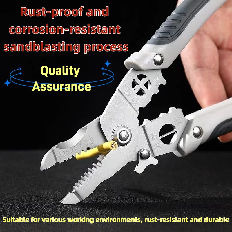 Multifunctional Wire Stripper Crimper Plier Cable Cutting Crimping Stripping Tool for RC Model Electronic Wire Repair DIY  tools