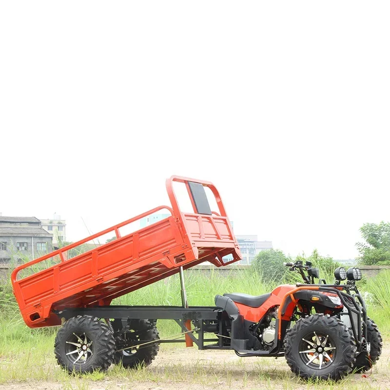 Gas 250cc 2m Displacement Four-wheel Drive Shaft Drive Cargo ATV 4x4 Adult Farm Trucks Atv Trailer