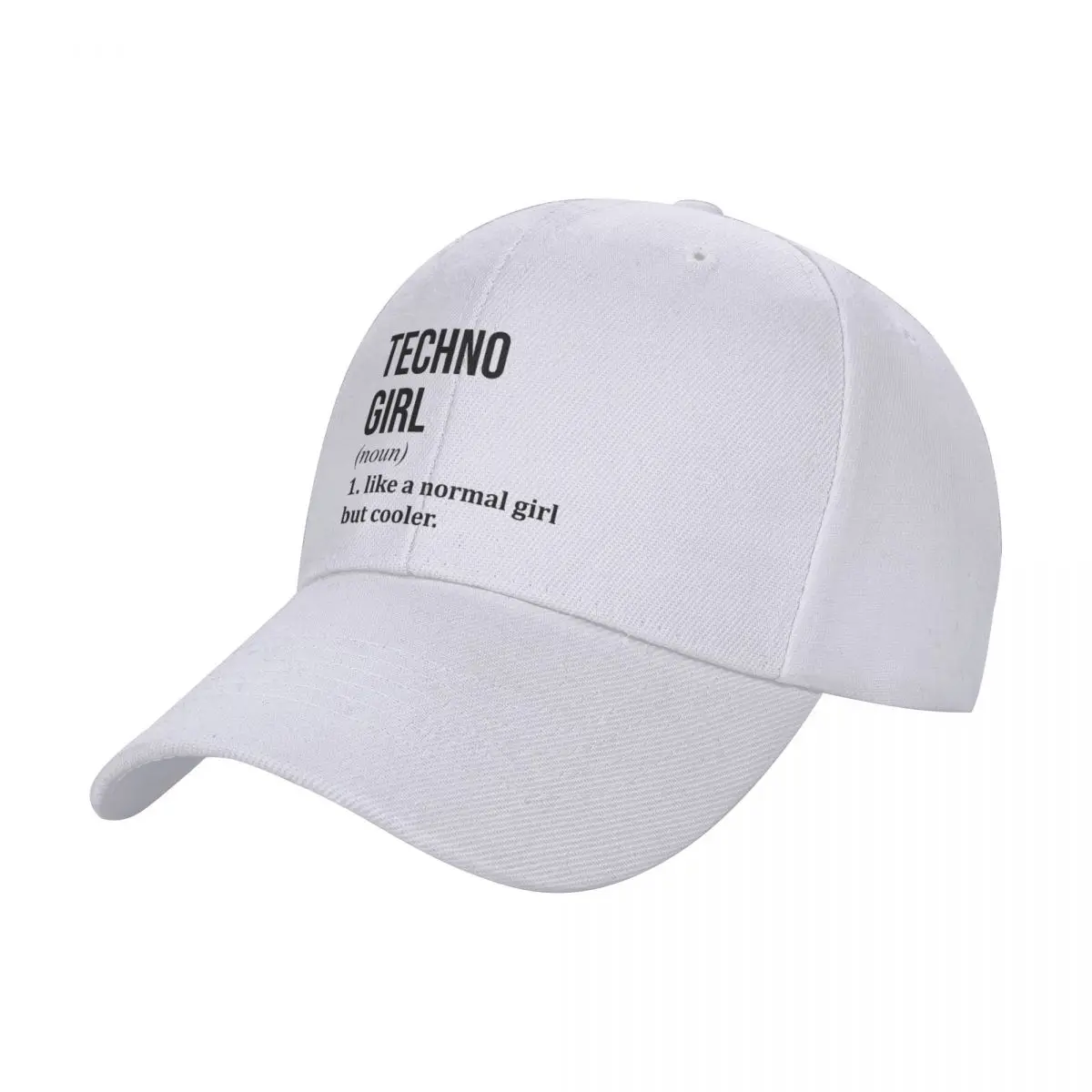 

Techno Girl Definition Techno Baseball Cap Sun Hat For Children Hat Luxury Brand derby hat Fluffy Women Men's