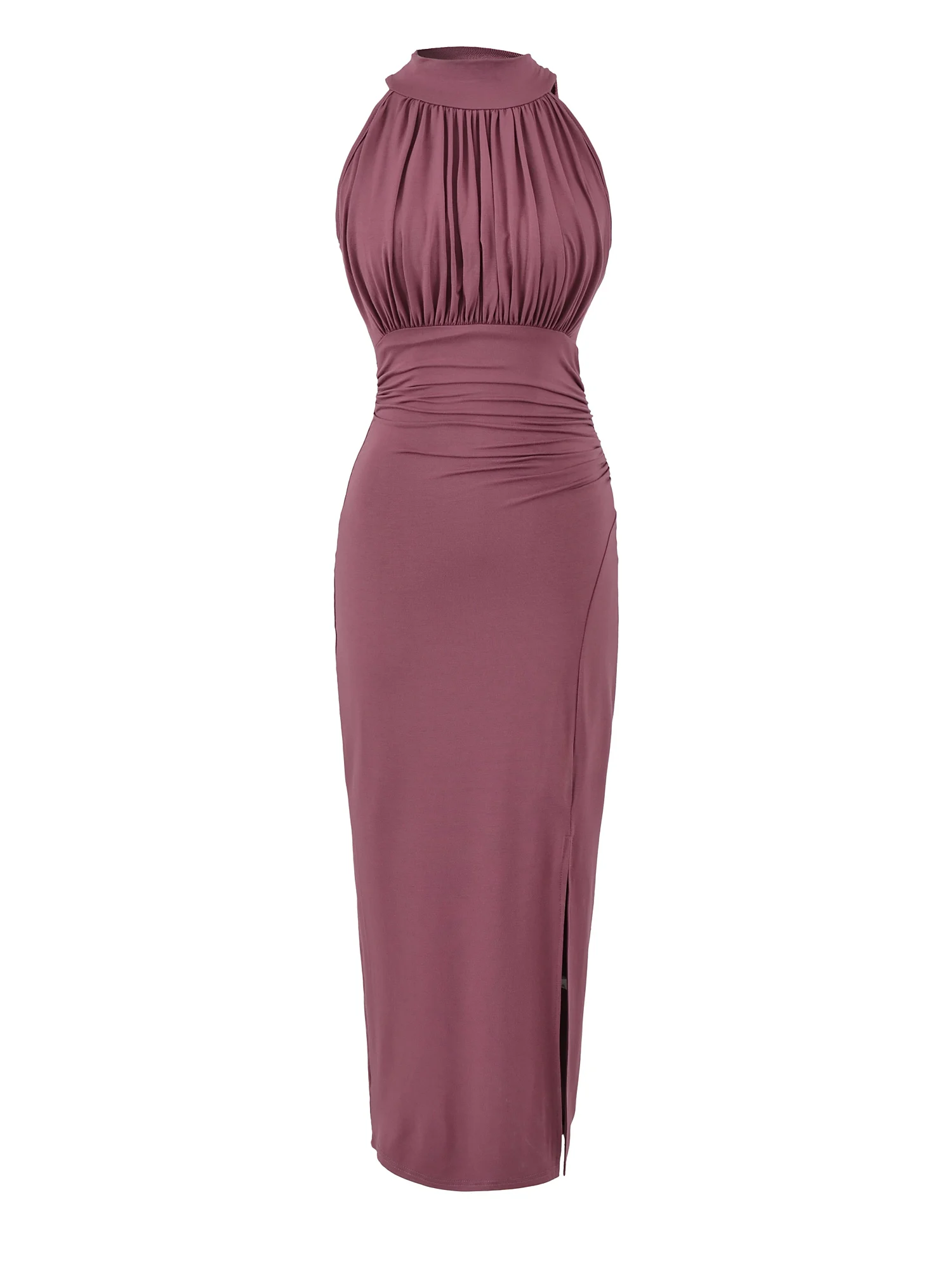 وسادة صدر للتنحيف من Pure Desire Sle للسيدات معلقة من القطن غير الرسمي بفتحة جانبية طويلة Dr