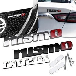 NISMO Fashion Car Stickers Front Grill Emblem Grille Badge Sticker For Nissan Nismo Tiida Teana Qashqai Note Juke XTrail Patrol