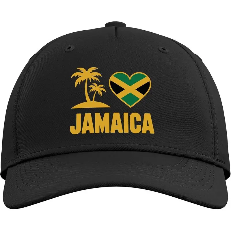 Jamaican Vacation Art For Men Women Jamaica Travel Souvenir Adjustable Baseball Hat