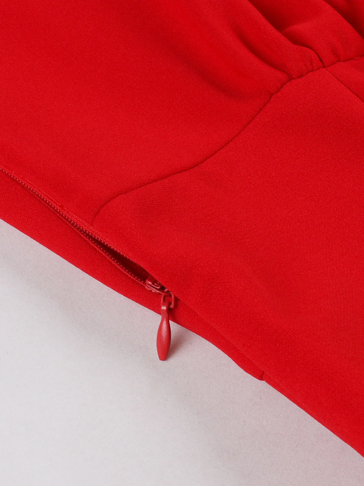 Tonval vermelho elegante cintura alta vintage roupas femininas pescoço quadrado gravata frente dupla camada bainha festa de aniversário vestidos de balanço