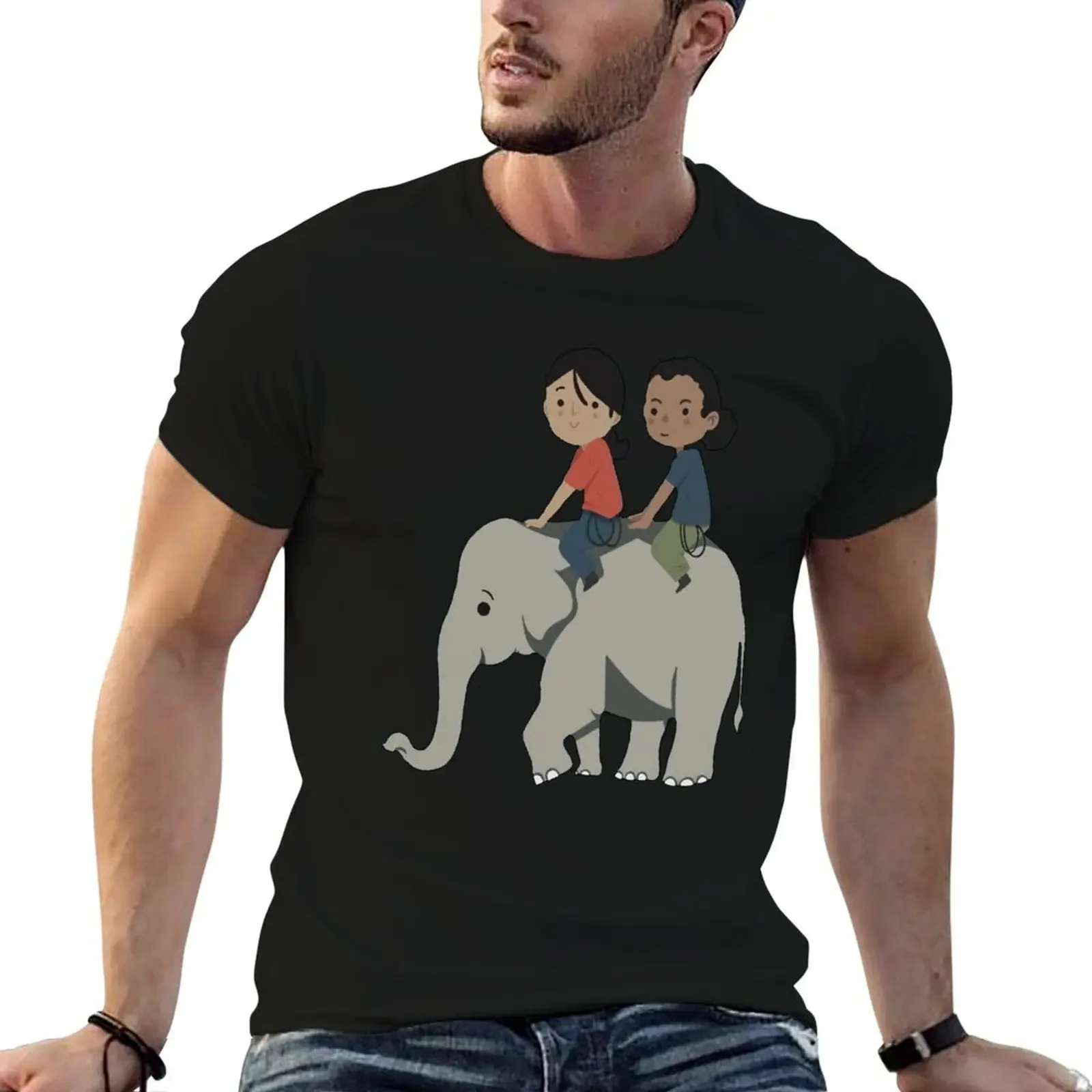 

Elephent Uncharted character gift for fans gamer T-Shirt vintage anime shirt heavyweights tees outfits for men