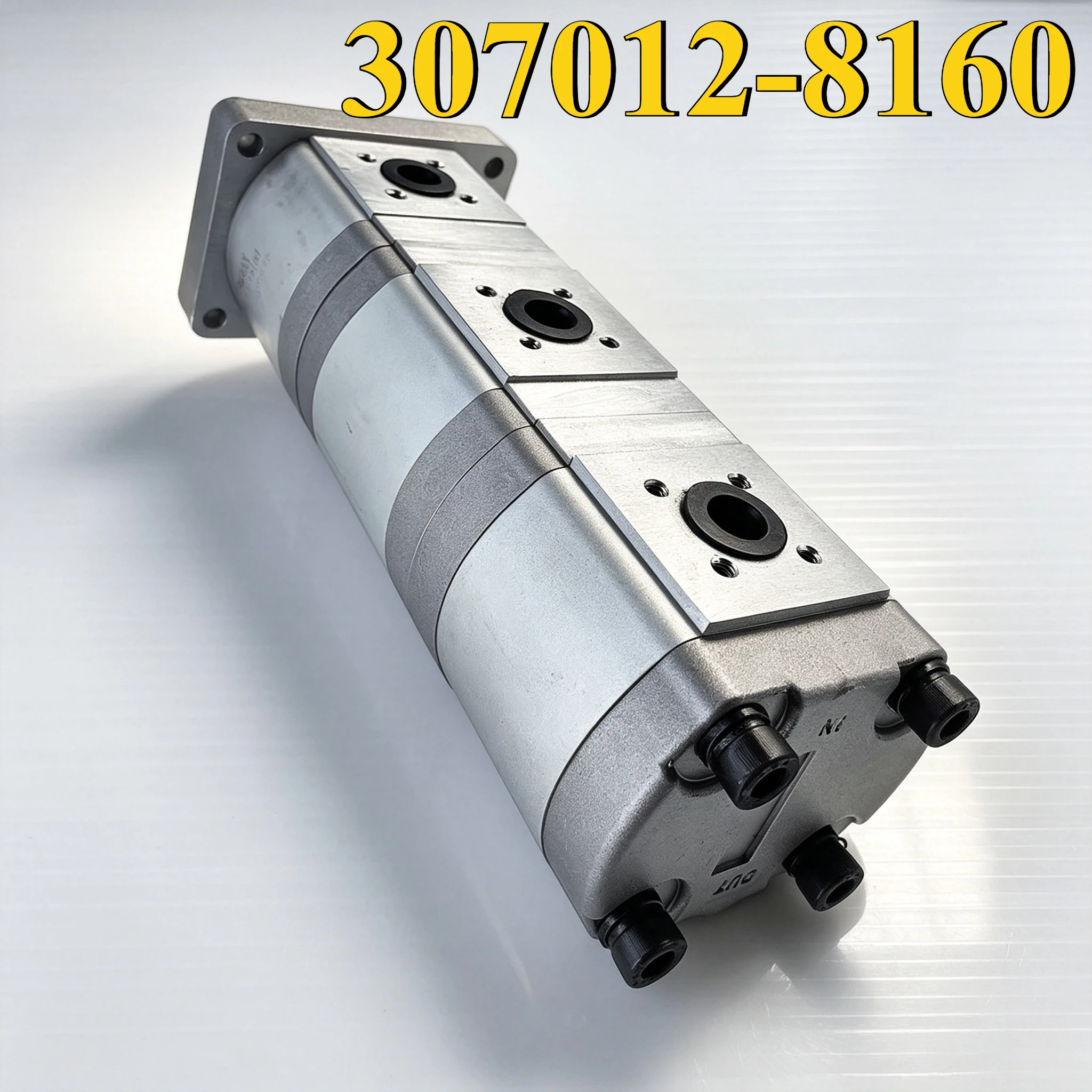 307012 Hydraulic Gear Pump Three Pumps Replace 307012-8160 Hydraulic Pump Displacement 13.2CC+13.2CC+8CC Axle Diameter Φ17mm 15T