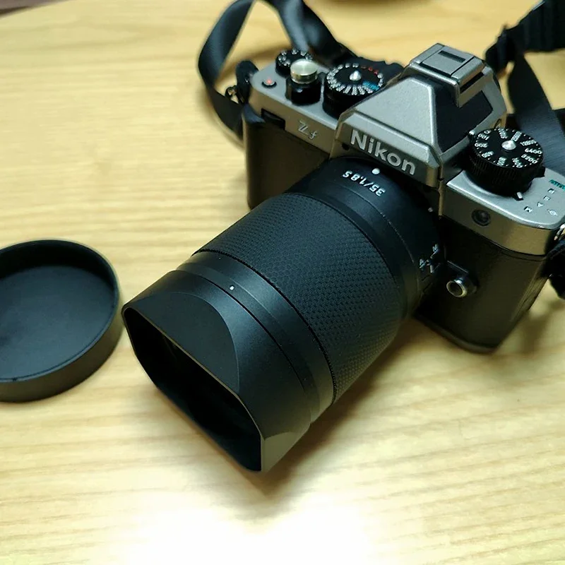 

Metal Square Lens Hood With Metal Cap for Nikon NIKKOR Z50 F1.8S Z35 1.8S Camera Lens