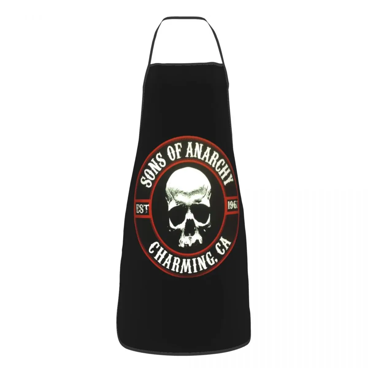

На заказ забавный фартук-нагрудник «Сыны анархии» для мужчин и женщин, унисекс, кухонный стол для шеф-повара, кухня для приготовления пищи, выпечки, живописи