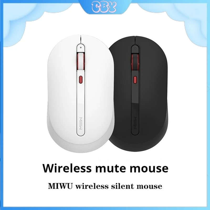 Mi Wu Wireless Mouse Silent Office Cover Design Anti-Slip Texture Portable For Boys And Girls Suitable For Desktop Laptops