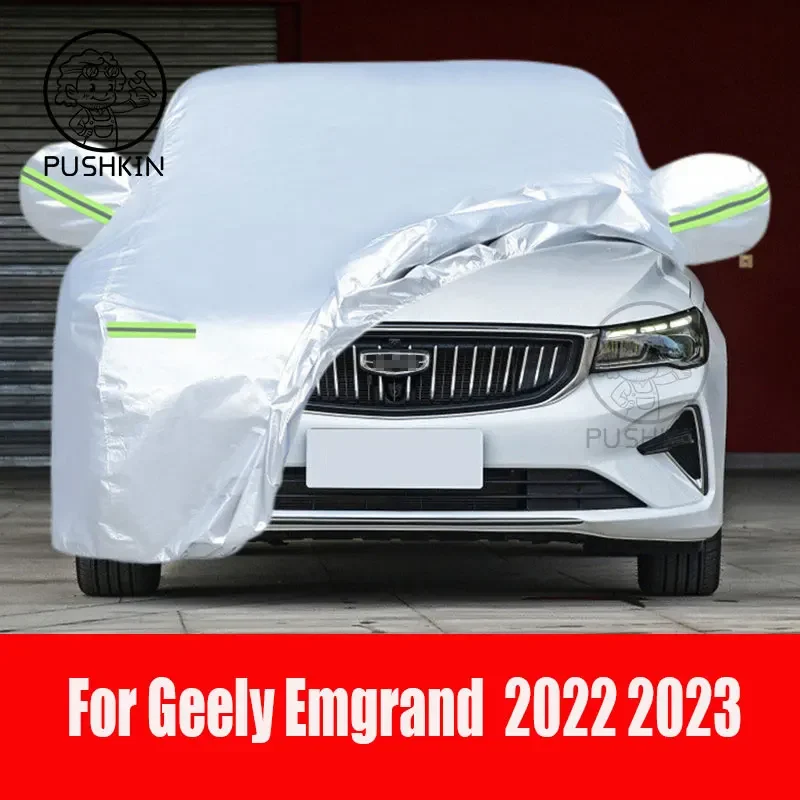 For Geely Emgrand 2022 2023 Full Car Covers Rain Frost Snow Dust Waterproof Protection Exterior Car Cover Anti UV Accessories